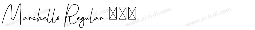 Marchello Regular字体转换